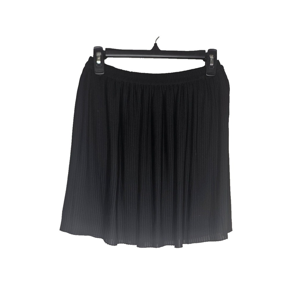 H&M Pleated Mini Skirt Black Tennis Preppy Schoolcore Elastic Waist XS